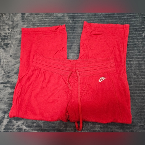 Nike Hot Pink Cropped/capri Lounge Pants With Pockets! - Picture 1 of 7